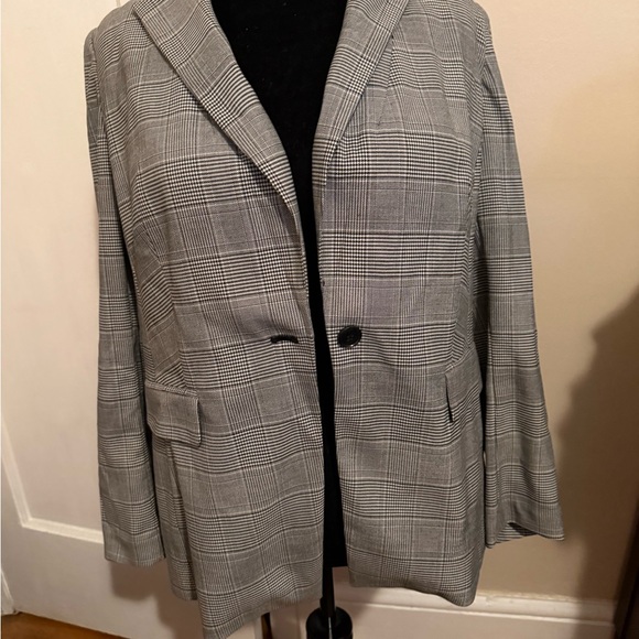 Lane Bryant Jackets & Blazers - Lane Bryant Gray Checkered Blazer plus size 18